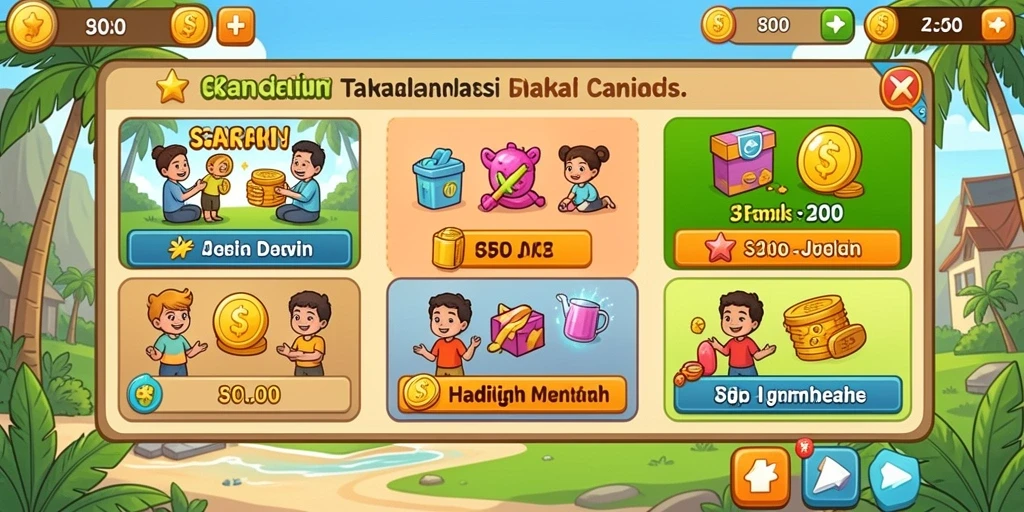 Tampilan menu utama yang menarik dan user-friendly.