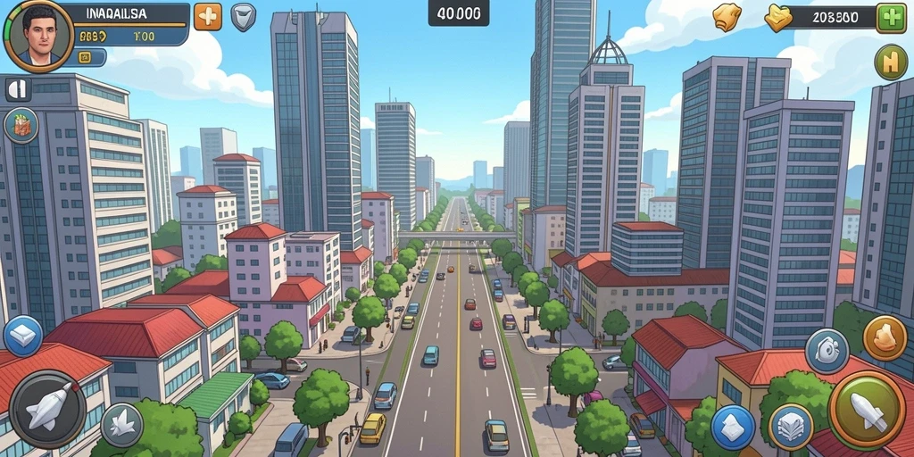 Tangkapan layar petualangan karakter di dunia yang luas.