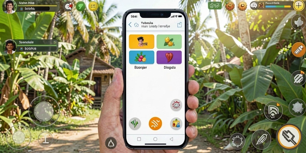 Screenshot menunjukkan karakter kucing yang sedang beraksi.