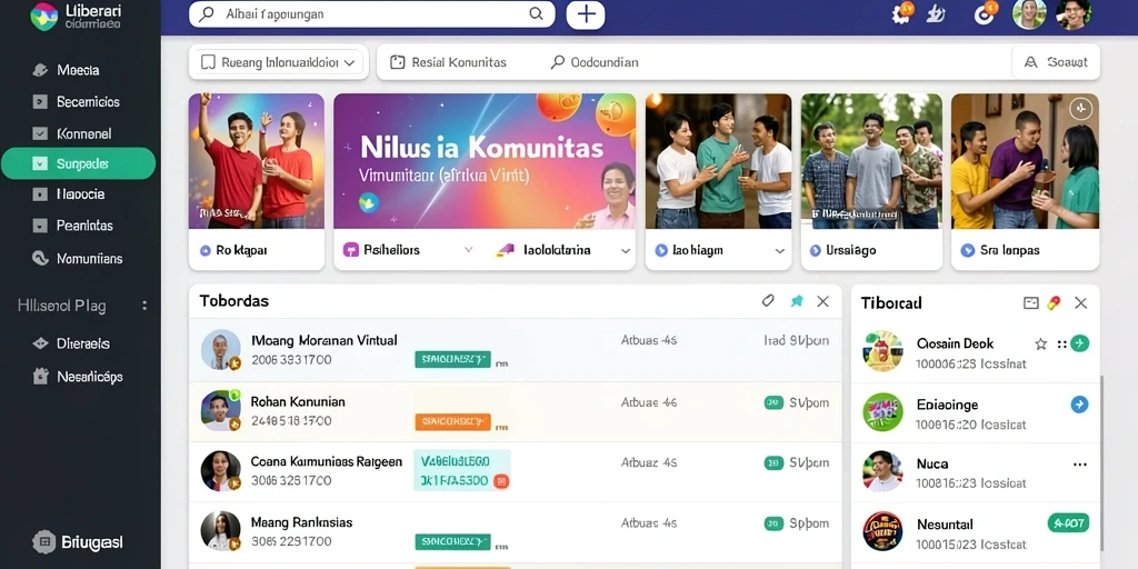 Tampilan menu utama yang menarik dan mudah dinavigasi.