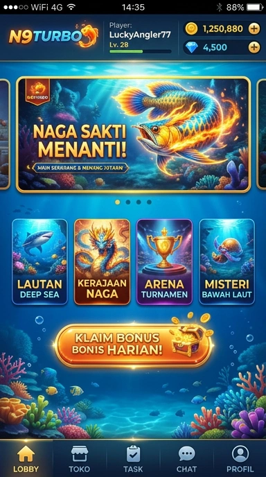 Galeri pratinjau visual n9turbo build APK resmi terbaru